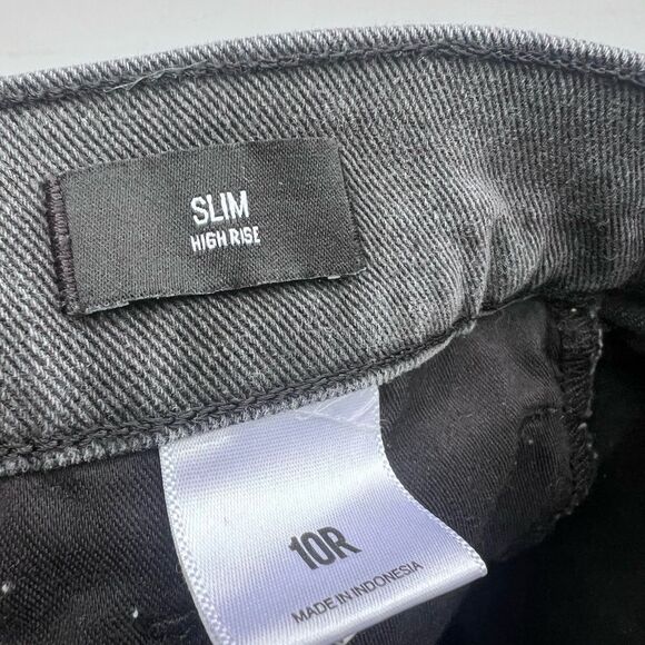 Express Slim High Rise Women’s Washed Black jeans size 10R - Picture 7 of 7